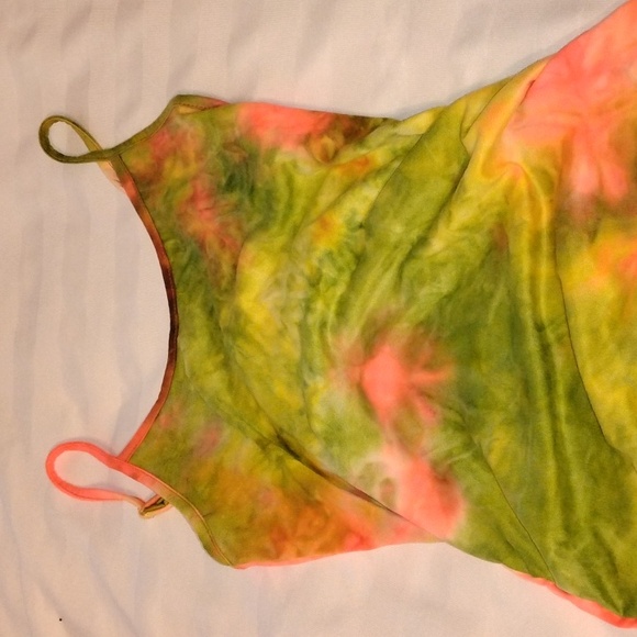 Fashion Nova Good As Always Tie Dye Orange/Combo Midi Dress, Size: S, NWT - Picture 2 of 12